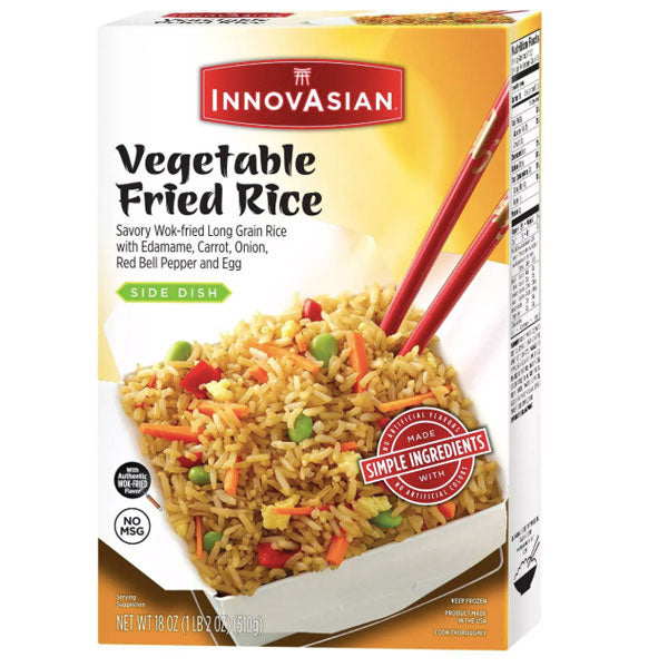InnovAsian Frozen Vegetable Fried Rice, 18 oz - Water Butlers