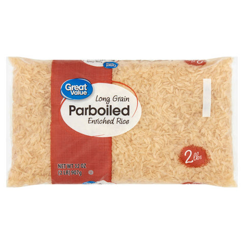 Great Value Long Grain Parboiled Enriched Rice, 32 oz