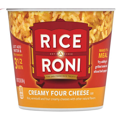 Rice A Roni Creamy Four Cheese Rice Cup, 2.25 oz