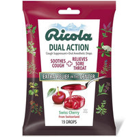 ‎ Ricola Dual Action Cough Drops - Cherry, 19 Count