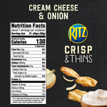 Ritz Crisp and Thins Cream Cheese and Onion Chips, 7.1 oz
