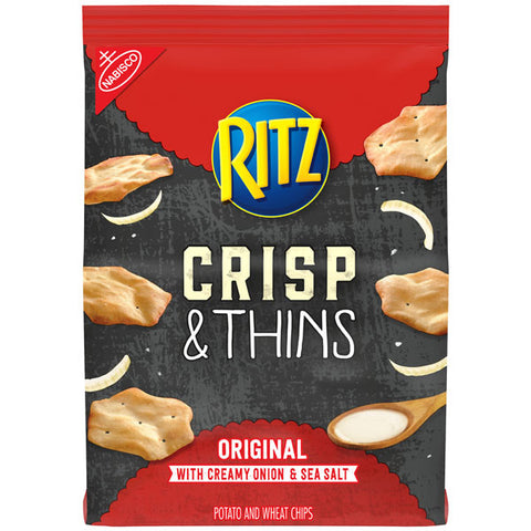 Ritz Crisp and Thins Original with Creamy Onion and Sea Salt, 7.1 oz