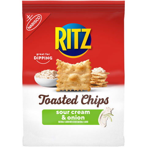 Ritz Toasted Chips Sour Cream and Onion Crackers, 8.1 oz