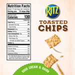 Ritz Toasted Chips Sour Cream and Onion, Family Size, 11.4 oz