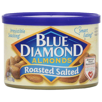 Blue Diamond Almonds, Roasted Salted, 6 oz