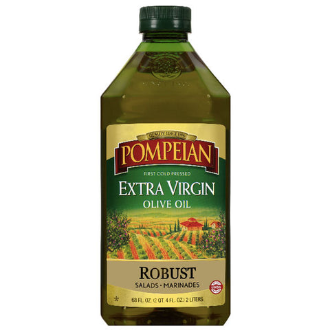 Pompeian Robust Extra Virgin Olive Oil, 68 fl oz - Water Butlers