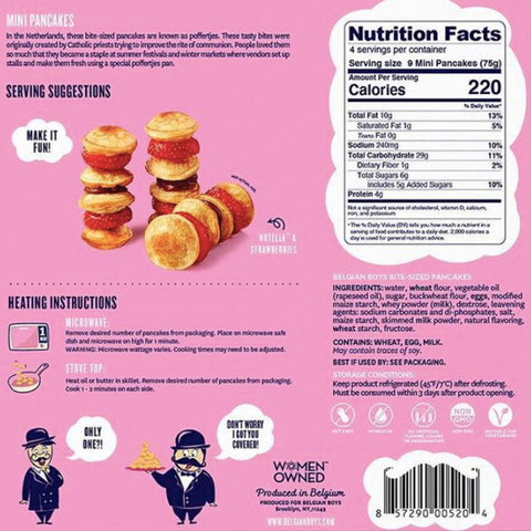 Belgian Boys Bite Sized Pancakes, 10.6oz, 36 Count