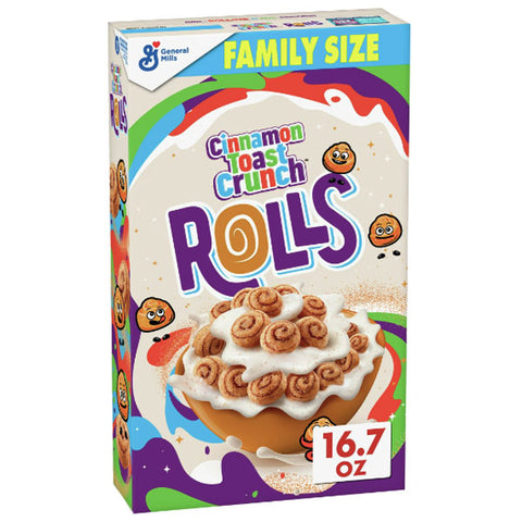 Cinnamon Toast Crunch Rolls Breakfast Cereal, Family Size, 16.7 oz