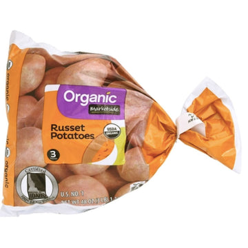 Marketside Organic Russet Potatoes, 3 lb Bag