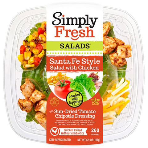 Simply Fresh Salads Santa Fe Style Salad with Chicken, 6.9 oz