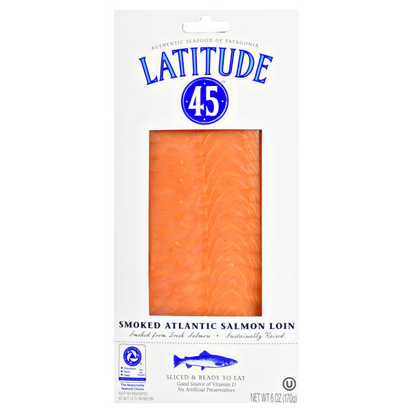 Latitude 45 Smoked Atlantic Salmon Loin, 8 oz.