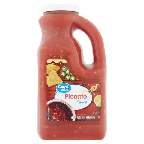 Great Value Medium Picante Sauce, 70 oz