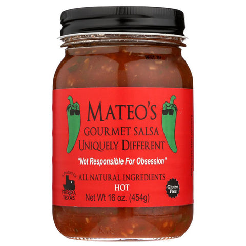 Mateo's Gourmet Salsa, Hot, 16 oz