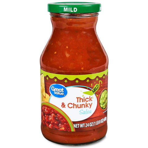 Great Value Mild Thick & Chunky Salsa, 16 oz