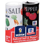 Morton Iodized Salt & Pepper Shakers, 5.25oz - Water Butlers