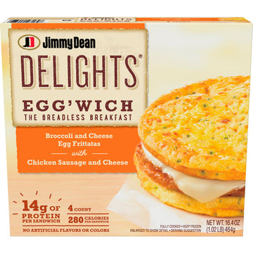 Jimmy Dean Delights Broccoli Cheese Egg'wich, 4 Count