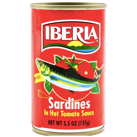 Iberia Sardines in Hot Tomato Sauce, 5.5 oz - Water Butlers