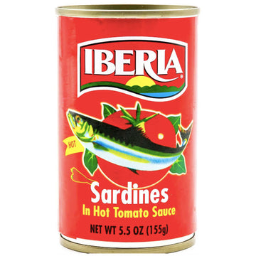 Iberia Sardines in Hot Tomato Sauce, 5.5 oz