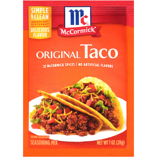 McCormick Original Taco Seasoning Mix Packet, 1 oz