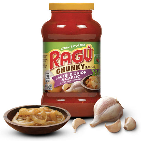 Ragú Sauteed Onion & Garlic Pasta Sauce, 24 oz. - Water Butlers