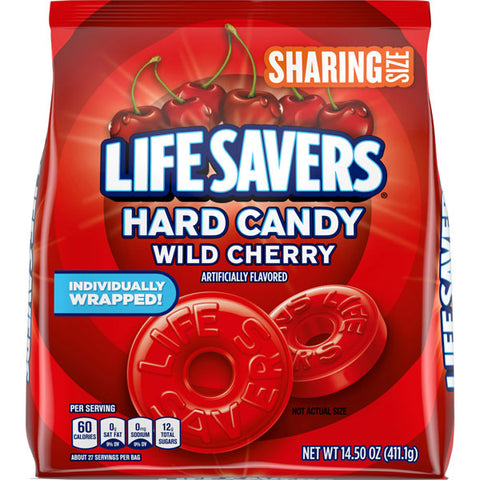 Life Savers Wild Cherry Hard Candy Sharing Size, 14.5 oz