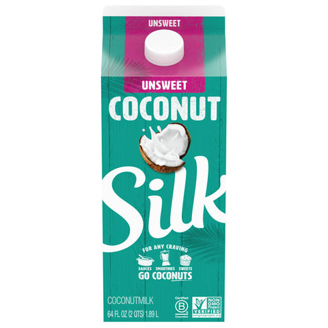 Silk Unsweetened Coconut Milk, Half Gallon, 64 fl oz