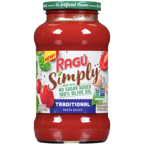 Ragú Simply Traditional Pasta Sauce, 24oz. - Water Butlers