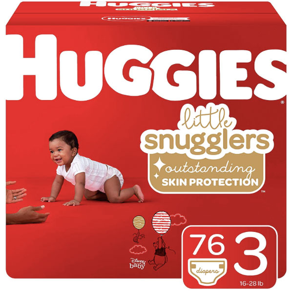 Huggies Baby Diapers Jumbo Pack - Size 3 (76 Count) - Water Butlers