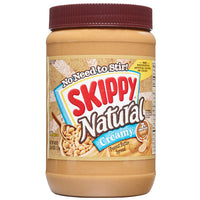 Skippy Natural Creamy Peanut Butter, 40 oz