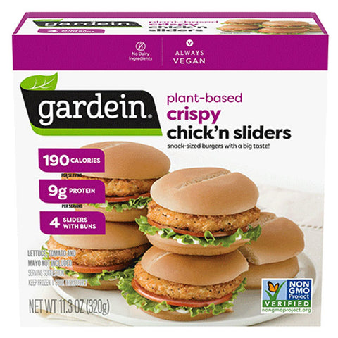 Gardein Plant-Based Vegan Chick'n Sliders, 11.3oz, 4 Count