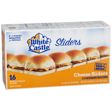 White Castle Cheese Sliders, Frozen Cheeseburgers, 16 Count
