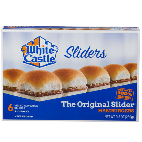 White Castle Original Sliders, Frozen Hamburger Sliders, 6 Count