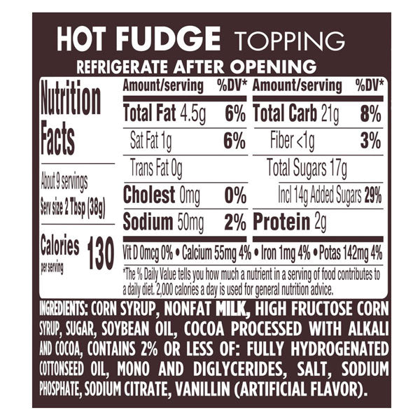 Smucker's Hot Fudge Spoonable Ice Cream Topping, 11.75 oz