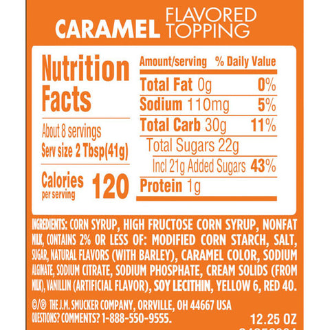 Smucker's Caramel Flavored Spoonable Ice Cream Topping, 12.25 oz