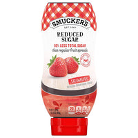Smucker's Fruit Jelly Spread, Reduced Sugar Strawberry Jam, 17.4 oz