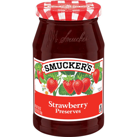 Smucker's Jam Strawberry Preserves, 18 oz