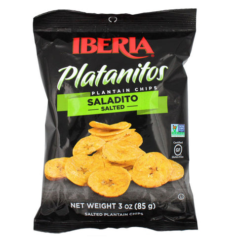 Iberia Platanitos Plantain Chips, Salted, 3 oz