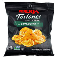 Iberia Tostones Plantain Chips, Patacones, 2 oz