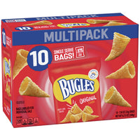 Bugles Original Flavor Crispy Corn Snacks, 10 Count