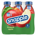 Snapple Apple Juice Drink, 16 fl oz recycled plastic bottle, 6 pack