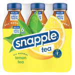 Snapple Lemon Tea, 16 fl oz recycled plastic bottle, 6 pack