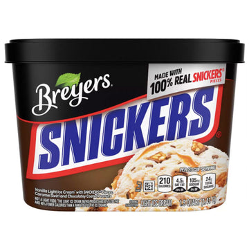 Breyers Snickers Ice Cream, 48oz