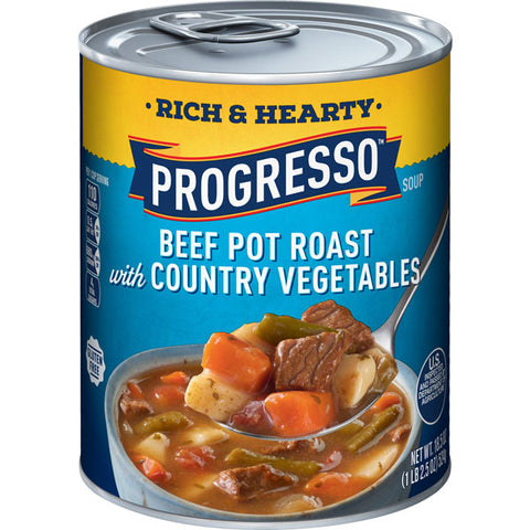 Progresso Rich & Hearty Beef Pot Roast Country Vegetables Soup, 18.5 oz