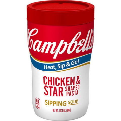 Campbell's Chicken & Star Shaped Pasta Sipping Soup, 10.75 oz.