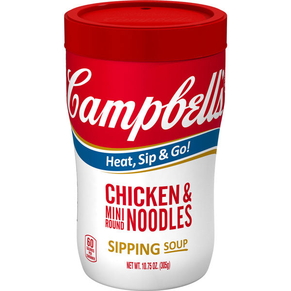 Campbell's Chicken & Mini Round Noodles Sipping Soup, 10.75 oz.