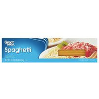 Great Value Spaghetti Pasta, 16 oz - Water Butlers