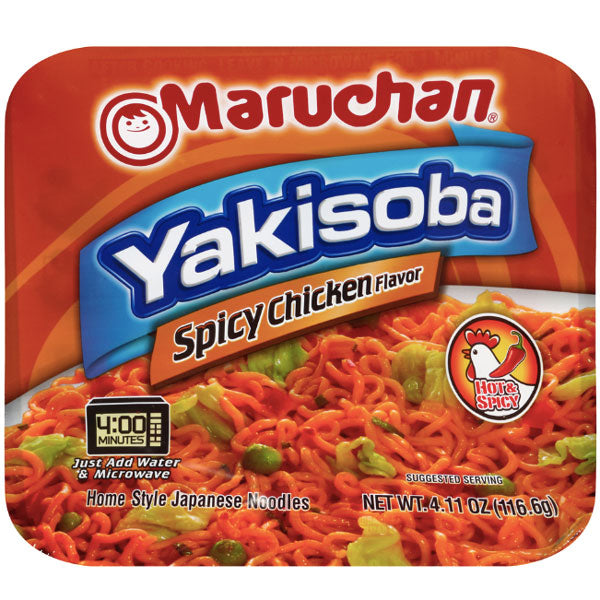 Maruchan Yakisoba Spicy Chicken Flavor Noodles, 4.11 oz. - Water Butlers