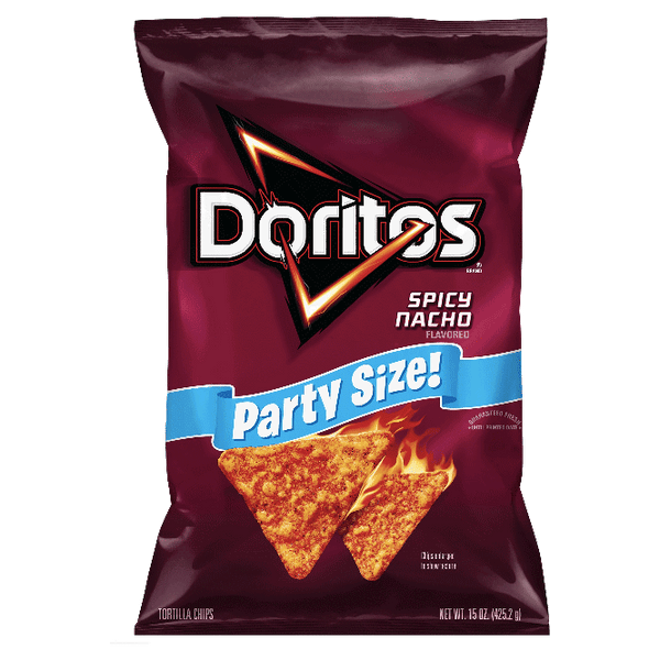 Doritos Spicy Nacho Party Size Tortilla Chips 14.5oz