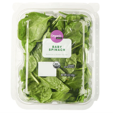 Marketside Organic Baby Spinach Salad, 5 oz - Water Butlers