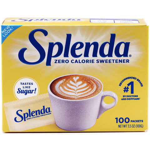 Splenda Zero Calorie Sweetener Packets, 100 Count